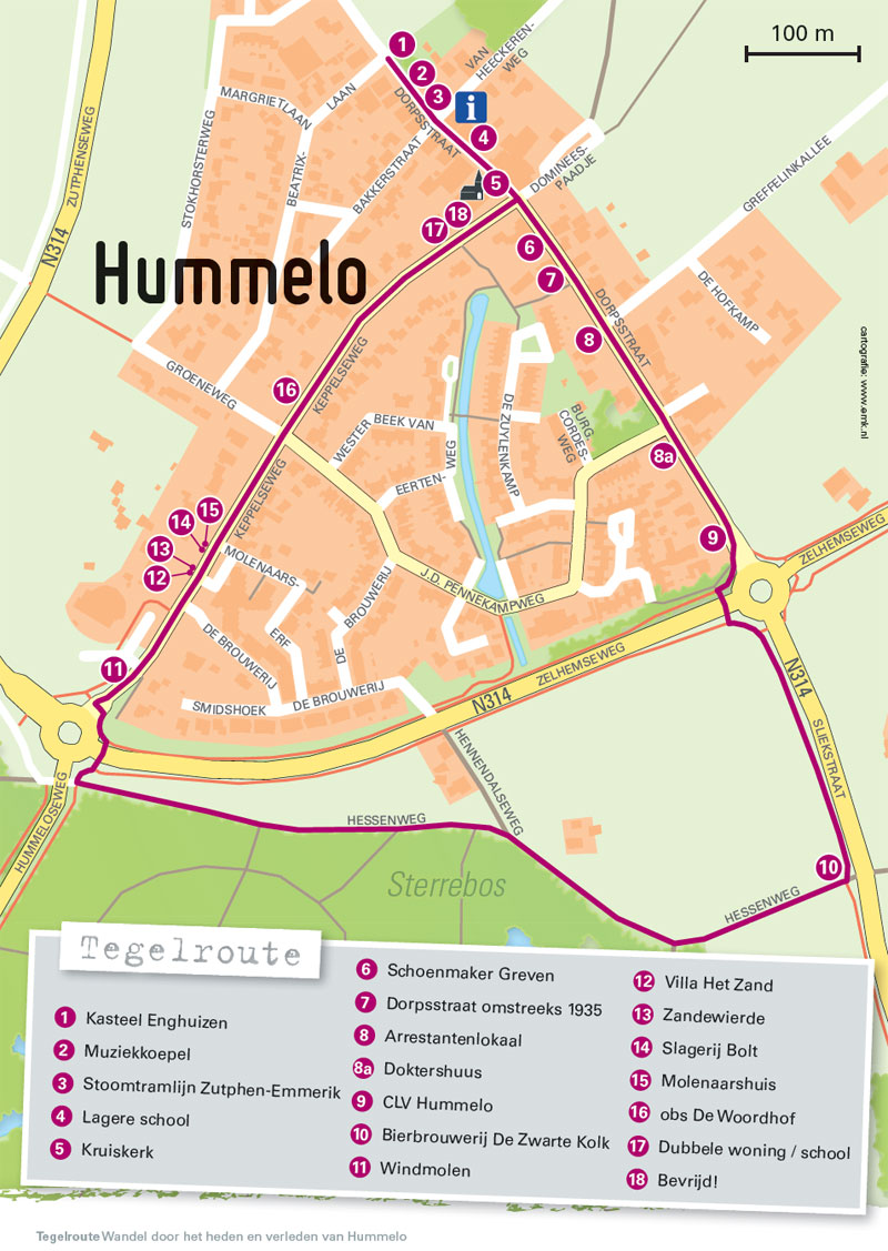 Tegelwandelroute Hummelo