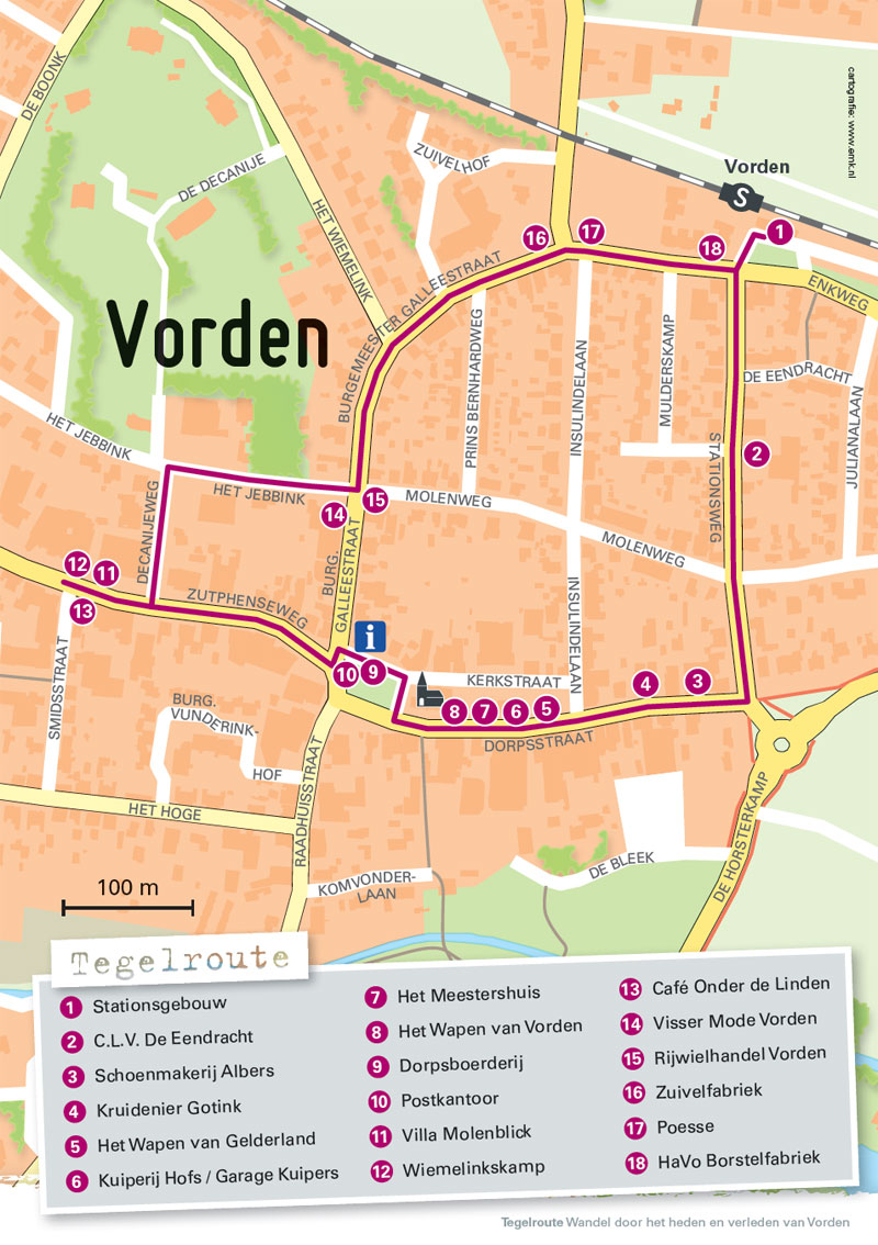 Tegelwandelroute vorden